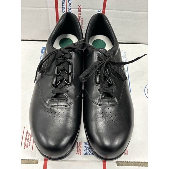 SAS Free Time Black Walking Shoes Leather Size 12 M BRAND NEW. No Insoles. - Picture 1 of 9